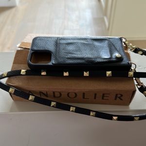 Leather Bandolier crossbody 11Pro iPhone case
